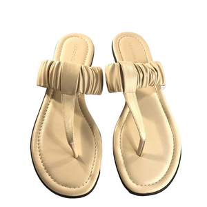 NWT Size 11 Cream Aerosoles Women's Cady Slip On Flats‎ Thong Sandals